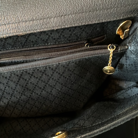 Vintage Gucci Diana Black Suede Bamboo Two Way - Picture 12 of 16